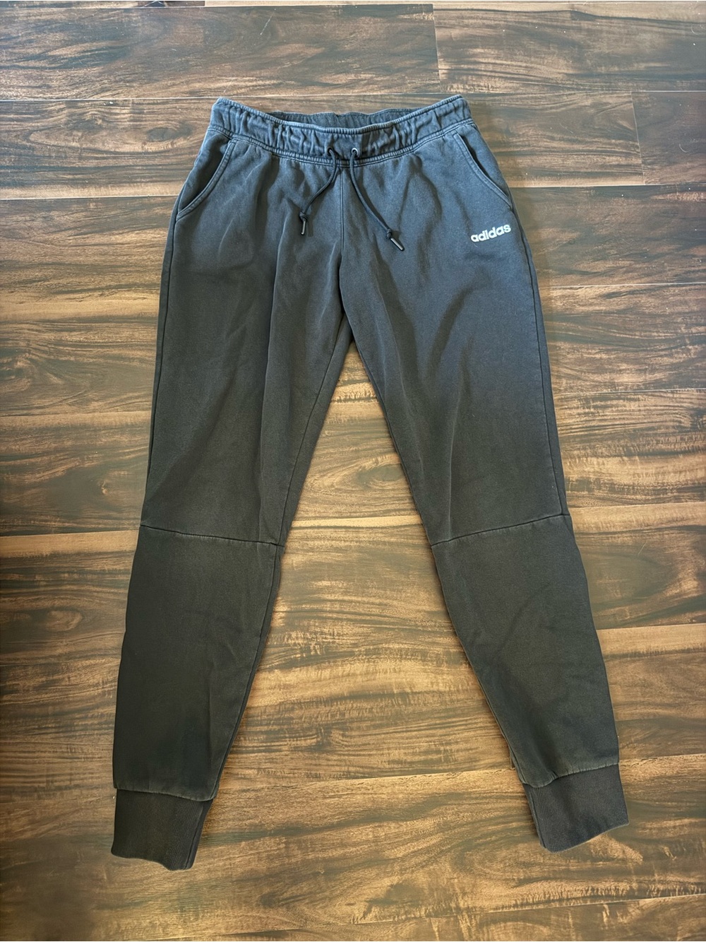 adidas Black Women's Cozy Knit Joggers with Drawstring